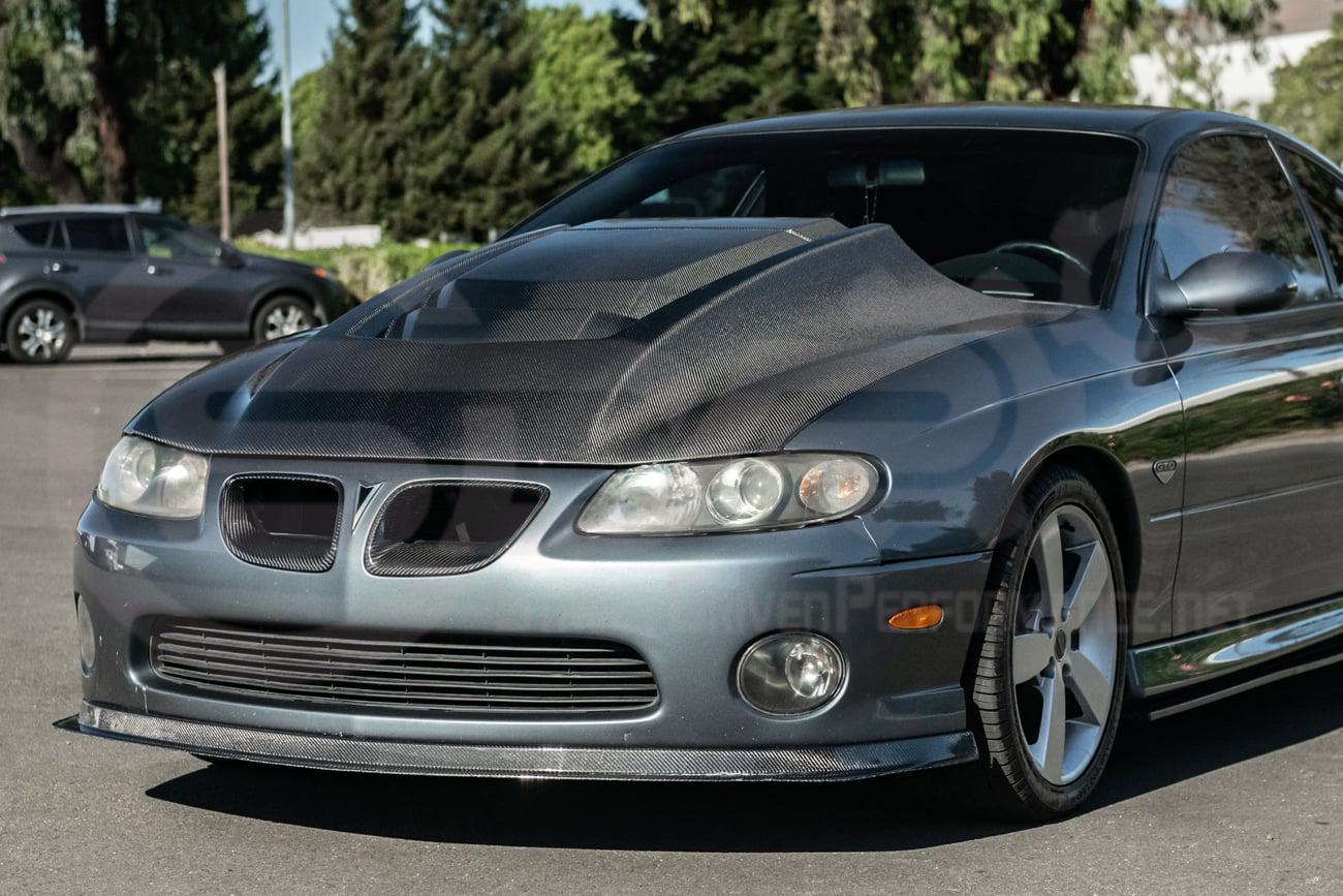 2004-2006 PONTIAC GTO | ZR1 STYLE CARBON FIBER FRONT VENTED COWL HOOD
